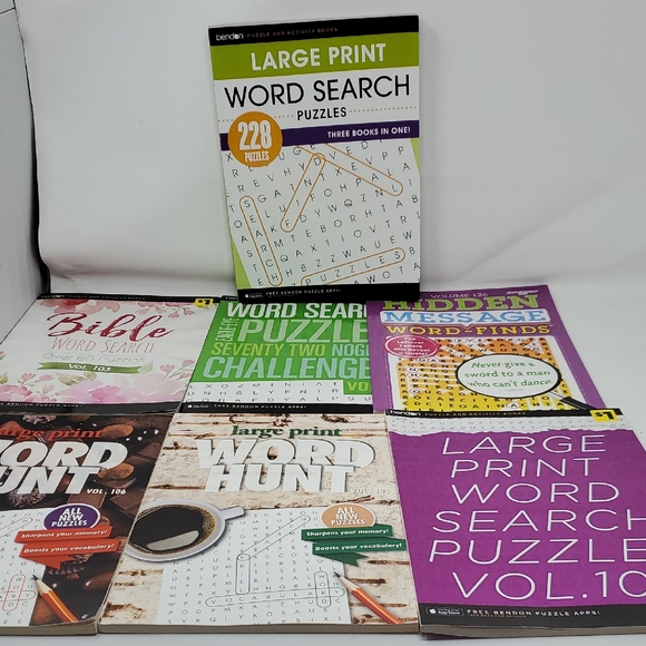 Word Search | Accents | Large Print Word Search Puzzle Book | Poshmark